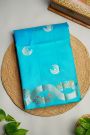 Fancy Matka Silk Sky Blue Saree