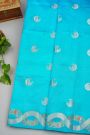 Fancy Matka Silk Sky Blue Saree