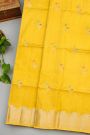 Fancy Matka Silk Yellow Saree