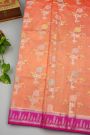 Fancy Matka Silk Peach Saree
