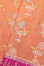 Fancy Matka Silk Peach Saree