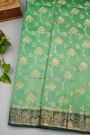 Fancy Matka Silk Sea Green Saree