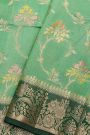 Fancy Matka Silk Sea Green Saree
