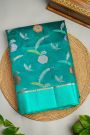 Fancy Matka Silk Teal Green Saree