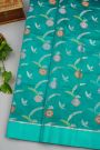 Fancy Matka Silk Teal Green Saree