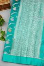 Fancy Matka Silk Teal Green Saree