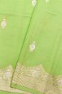 Fancy Matka Silk Pista Green Saree