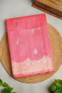 Fancy Matka Silk Baby Pink  Saree