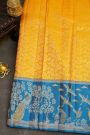 Kancheepuram Silk Orange Saree