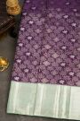 Kancheepuram Silk Dark Purple Saree