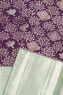 Kancheepuram Silk Dark Purple Saree