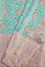 Kancheepuram Tissue Sky Blue Saree