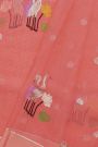 Zari Kota Cotton Peach Saree