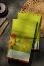 Zari Kota Cotton Green Saree