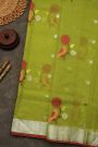 Zari Kota Cotton Green Saree