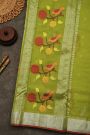 Zari Kota Cotton Green Saree