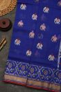 Zari Kota Cotton Royal Blue Saree