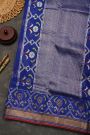 Zari Kota Cotton Royal Blue Saree