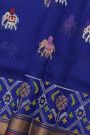 Zari Kota Cotton Royal Blue Saree