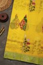Zari Kota Cotton Yellow Saree