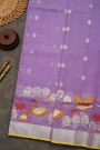 Zari Kota Cotton Lavender Saree