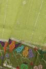 Zari Kota Cotton Light Green Saree
