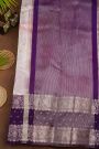 Fancy Matka Silk Off White Saree