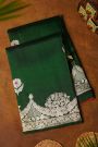 Fancy Matka Silk Bottle Green Saree