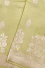 Fancy Matka Silk Lime Green Saree