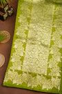 Fancy Matka Silk Mehendi Green Saree