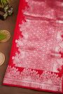 Fancy Matka Silk Red Saree