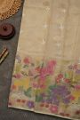 Zari Kota Cotton Cream Saree