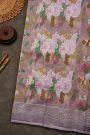 Zari Kota Cotton Lilac Saree