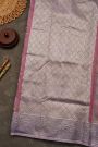 Zari Kota Cotton Lilac Saree