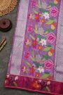 Zari Kota Cotton Lavender Saree