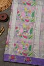 Zari Kota Cotton Off White Saree