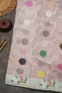 Zari Kota Cotton Baby Pink Saree