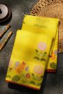 Zari Kota Cotton Yellow Saree