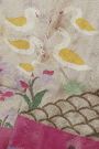 Zari Kota Cotton Dual Colour Saree With Florals And Swans In Meenakari Body