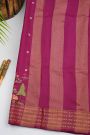 Designer Tussar Magenta Saree