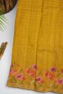 Designer Tussar Mustard Saree