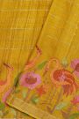 Designer Tussar Mustard Saree