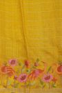 Designer Tussar Mustard Saree