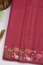 Designer Tussar Punch Pink Saree