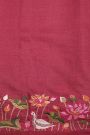 Designer Tussar Punch Pink Saree