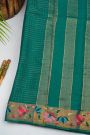Designer Tussar Rama Green Saree