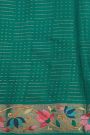 Designer Tussar Rama Green Saree