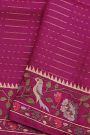 Designer Tussar Purple Saree
