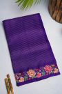 Designer Tussar Royal Blue Saree