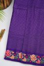 Designer Tussar Royal Blue Saree